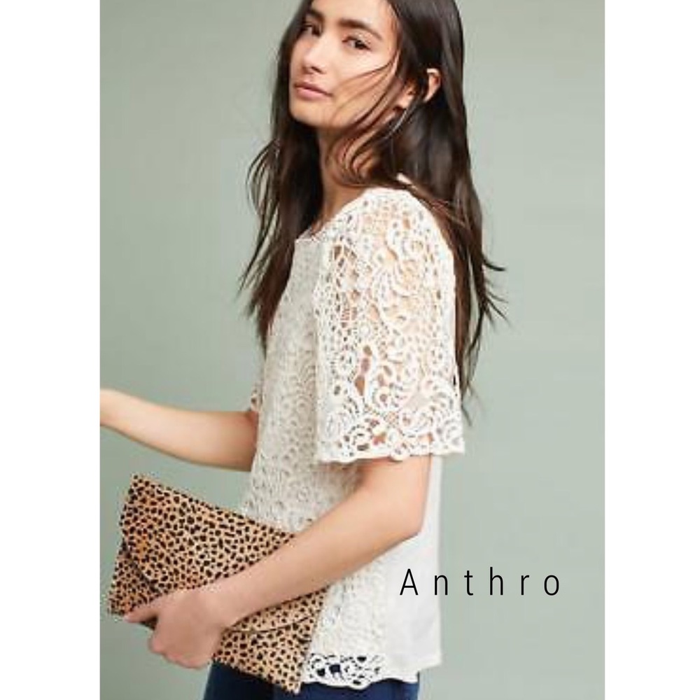 NWT Anthropologie Eri + Ali Suzy lace top